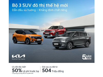 Bộ 3 SUV đô thị Kia – Hiện đại và trẻ trung dẫn đầu xu hướng với giá bán dễ tiếp cận