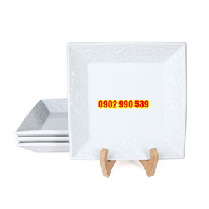 Bộ 4 Dĩa Sứ Vân Nổi