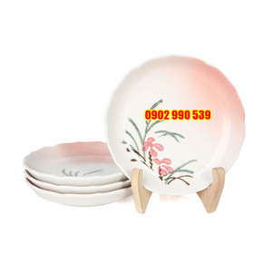 Bộ 4 Dĩa Vẽ Tay