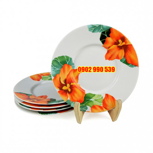 Bộ 5 Dĩa Sứ Hoa