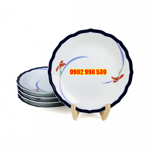 Bộ 5 Dĩa Sứ Hoa Lúa