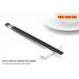 Bộ 5 đôi đũa nhựa polymer có hoa văn