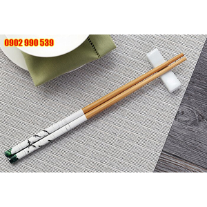 Bộ 5 đôi đũa tre có hình cá nhỏ