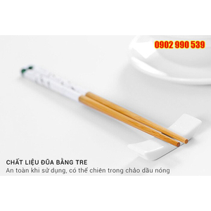 Bộ 5 đôi đũa tre có hình cá nhỏ