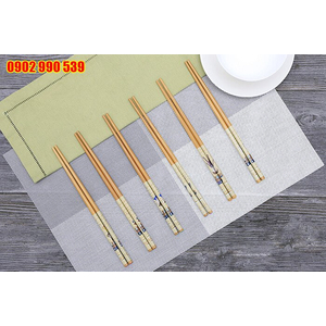 Bộ 6 đôi đũa tre hình gia đình