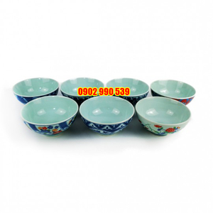 Bộ 7 Chén Sứ Xưa