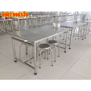 Bàn ghế nhà ăn inox