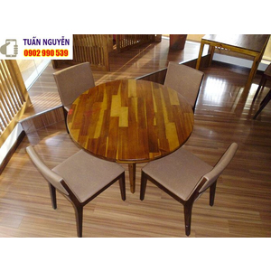 Bộ bàn ghế gỗ tròn