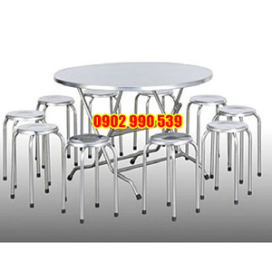 Bộ bàn ghế inox loại tốt