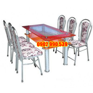 Bộ bàn ghế mặt kính cường lực