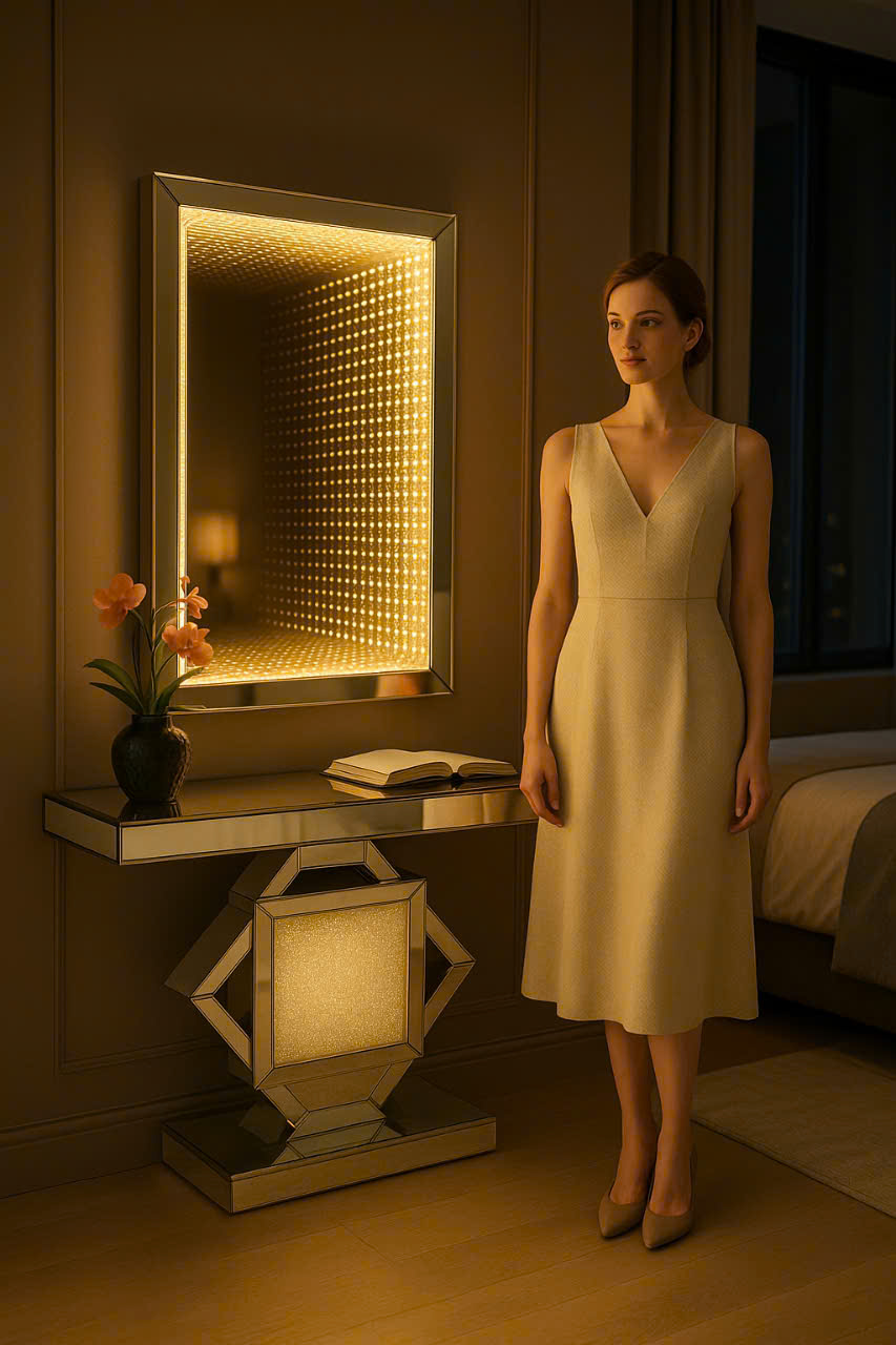 BỘ BÀN TRANG ĐIỂM LED