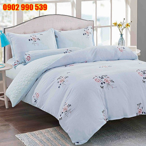 Bộ Chăn Ga Cotton Lụa Drap