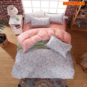 Bộ Chăn Ga Gối Cao Cấp Hoa Nhỏ Vintage CH-46 - Nhiều Màu
