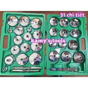Bộ chén tháo cốc lọc nhớt cảo vam tháo mở lọc dầu ô tô 31 chi tiết Gongju Lijing