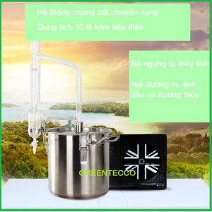 Bộ chưng cất tinh dầu chuyên dụng 10 lít phòng thí nghiệm Lab