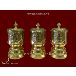 Bộ đài nước bày bàn thờ gia tiên đk 10cm và 8cm