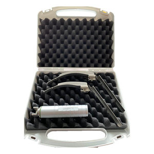 Bộ đặt nội khí quản khó người lớn ánh sáng lạnh Led 2.5V Luxamed (dây dẫn sáng tích hợp, 2 lưỡi khó)