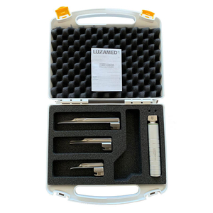 Bộ đặt nội khí quản trẻ em ánh sáng lạnh Led 2.5V Luxamed (dây dẫn sáng tích hợp, 3 lưỡi thẳng)