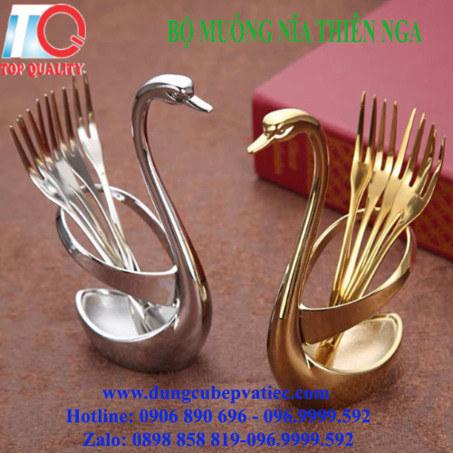 Bộ Để Muỗng Nĩa Thiên Nga Cao Cấp