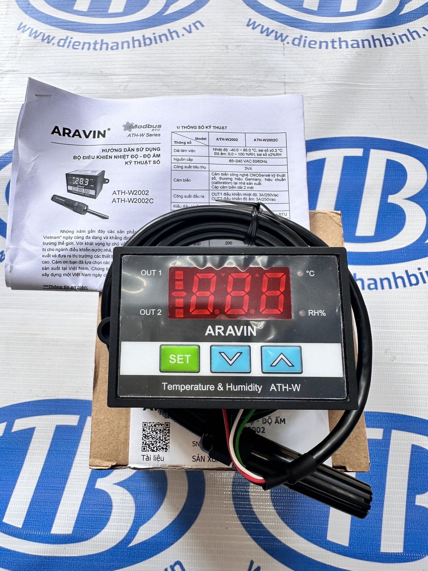 Bộ điều khiển nhiệt độ-độ ẩm ATH-W2002