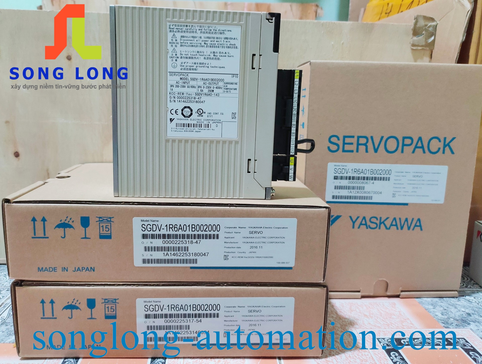 BỘ ĐIỀU KHIỂN SERVO YASKAWA SGDV-1R6A01B002000