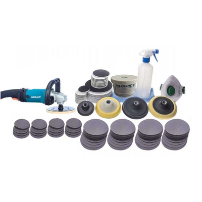 Bộ dụng cụ phục hồi mài bóng các dạng kính trầy xước (cty nhôm kính, chăm sóc xe, nhà máy kính)