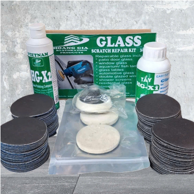 BỘ dụng cụ mài vết trầy xước nhỏ trên kính, gương loại 3inch M6 M14