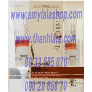 Bộ kem ủ và huyết thanh phục hồi nhanh tóc hư tổn Keratinology Dual Treatment Shots - 0933555070 -
