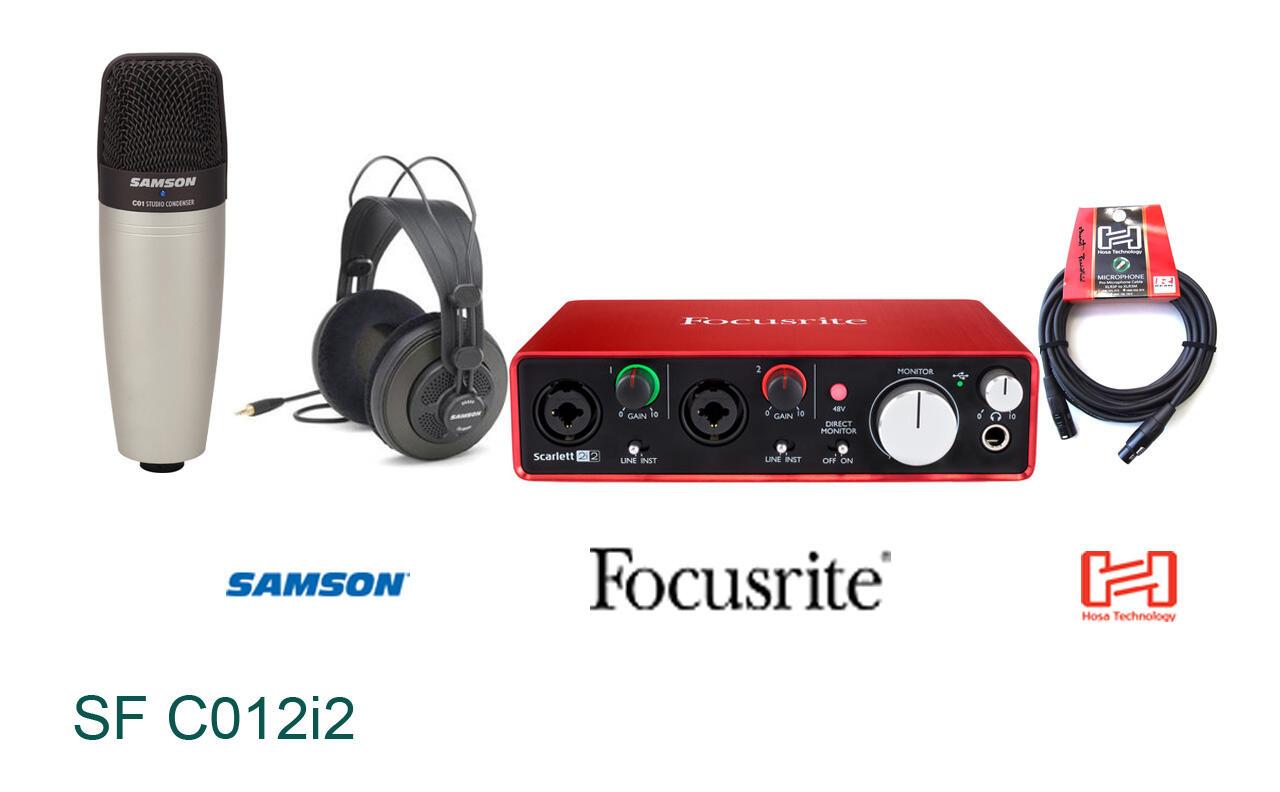Bộ Kit thu âm Samson C01 Focusrite 2i2 (SF C012i2)