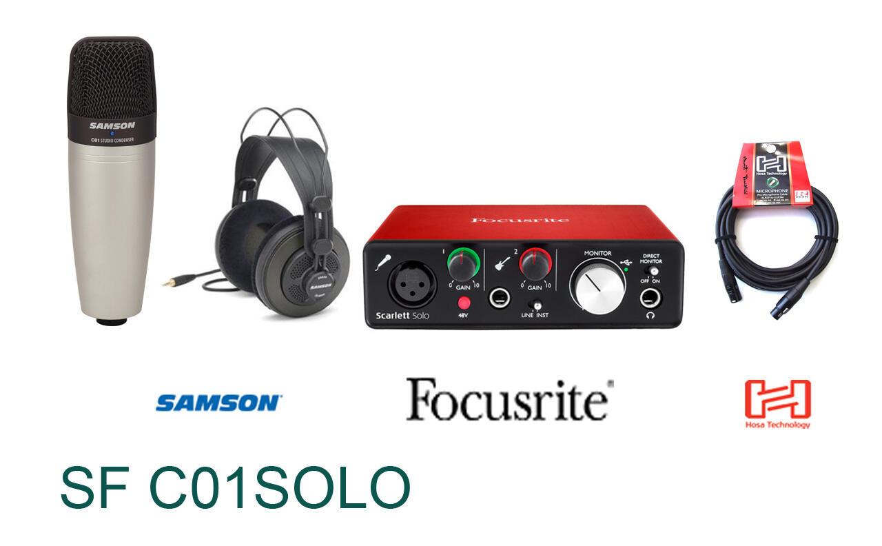 Bộ Kit thu âm Samson C01 Focusrite Solo (SF C01SOLO)