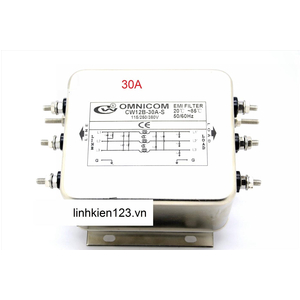 Bộ lọc nhiễu 3 pha 110/380V 30A hàng chính hãng