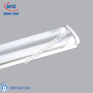 Bộ Máng Đèn Batten LED Tube Siêu Mỏng Nhôm T8 Bóng Đôi MPE 60cm