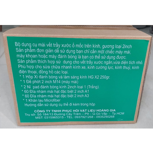 BỘ dụng cụ mài vết trầy xước nhỏ trên kính, gương loại 2inch M14
