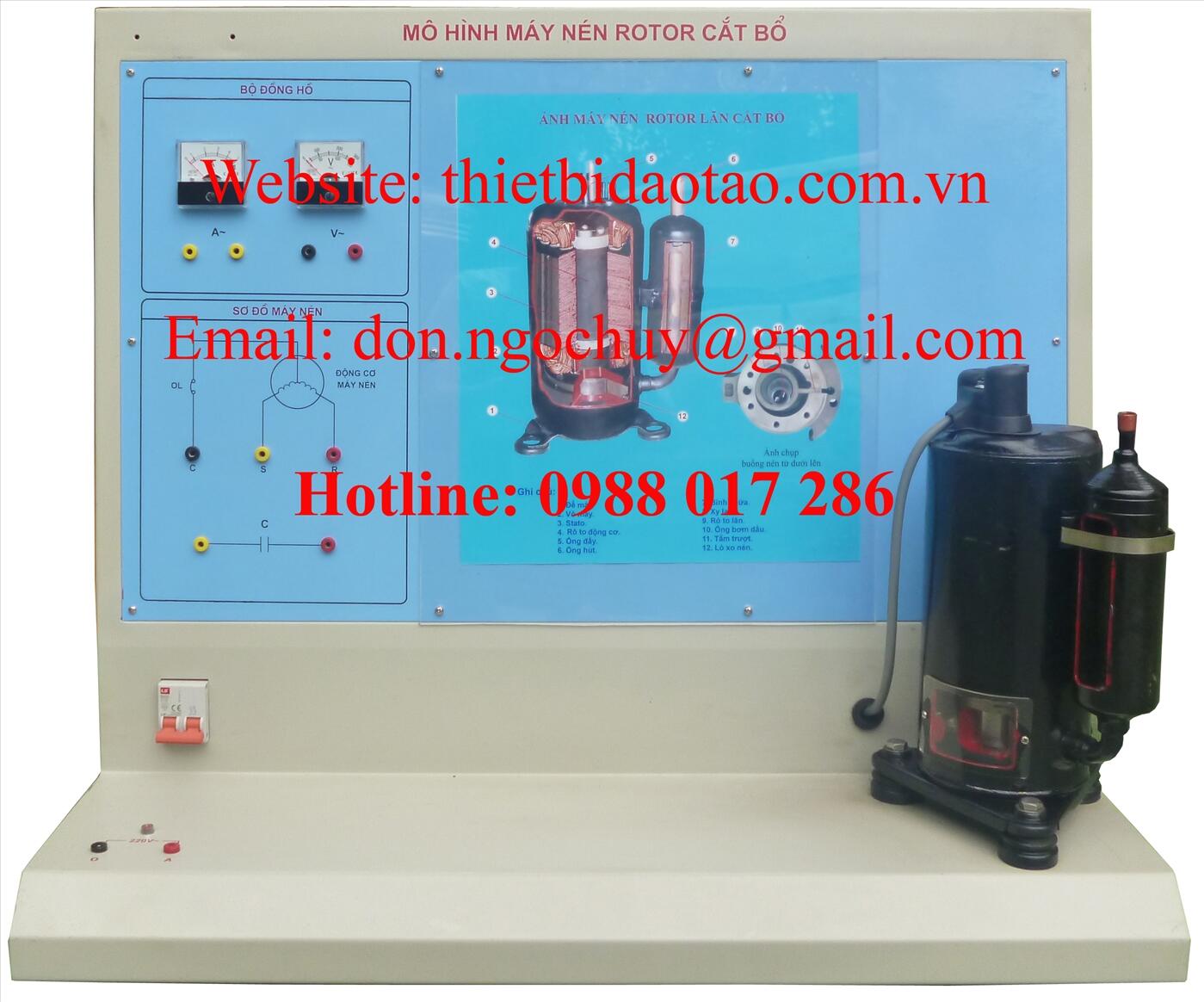 Bộ máy nén điều hòa không khí cắt bổ (3 module)