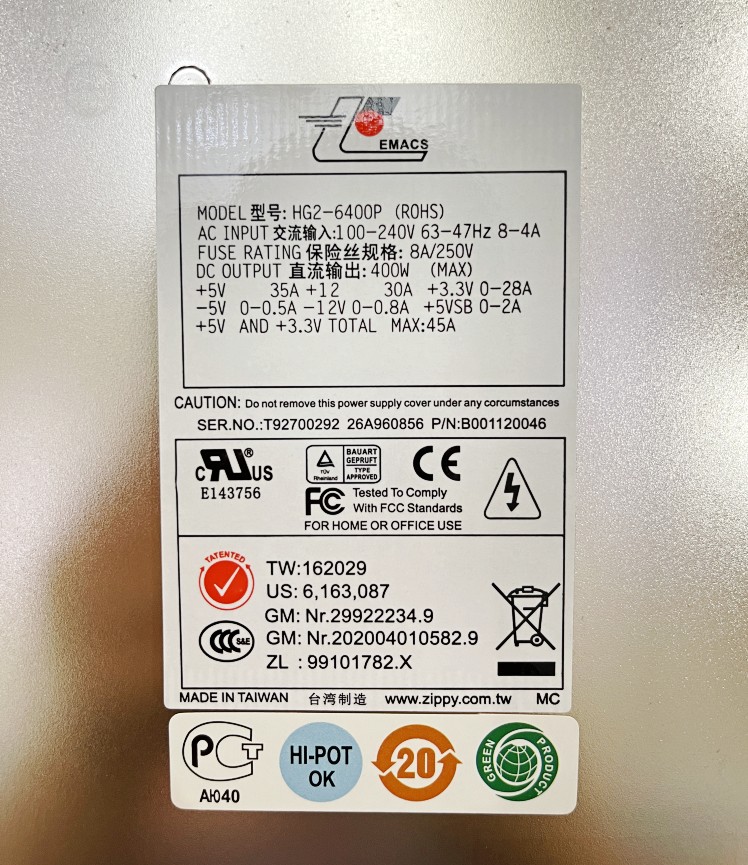 Bộ nguồn công nghiệp EMACS HG2-6400P HG2-6350P HG2-6300P