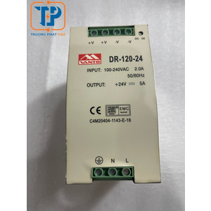 Bộ nguồn Din Rail 24VDC/5A(DR-120-24)