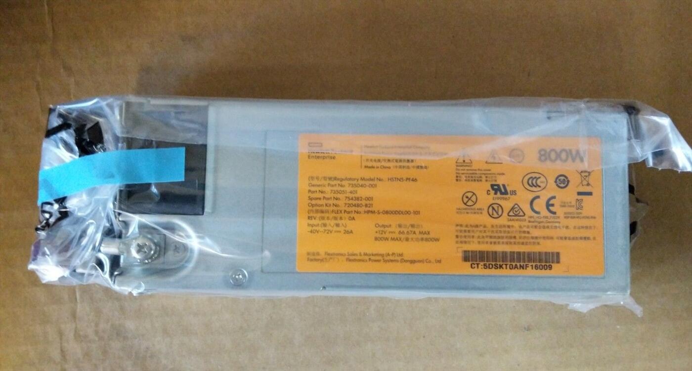 Bộ Nguồn HP 720480-b21 HP 800w Flex Slot -48vdc 735051-401 735040-001 Hot Plug Power Supply Kit