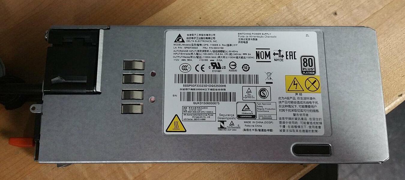 Bộ nguồn Lenovo TD350 RD650 RD550 1100W DPS-1100AB-EB A