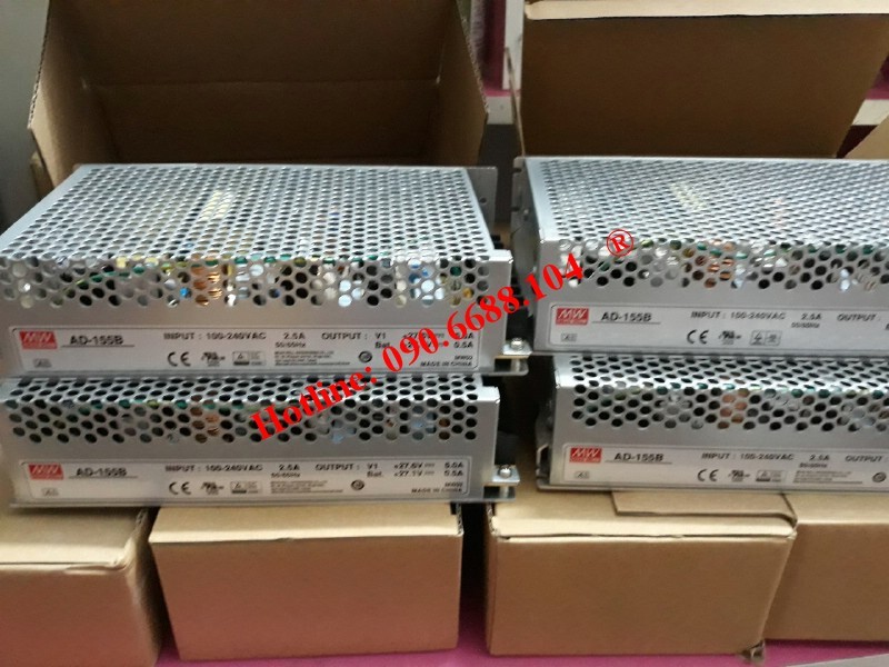 Mean Well AD-155A Netzteil – 151 W, 2 Ausgänge, 88–264 V AC, Mit Akku-Ladefunktion, Schraubklemmen