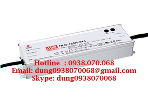 Bộ nguồn Mean well HLG-185H-15B, HLG-185H-15D,HLG-185H-20, HLG-185H-20A,HLG-185H-20B,HLG-185H-20D