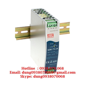 Bộ nguồn mean well SDR-75-12, SDR-75-24, SDR-75-48