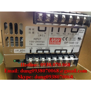 Bộ nguồn mean well SP-500-12, SP-500-15, SP-500-24, SP-500-27, SP-500-48, SP-500-13.5