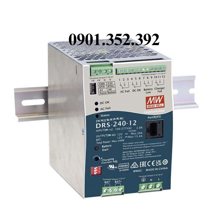 Bộ Nguồn Meanwell DRS-240-12