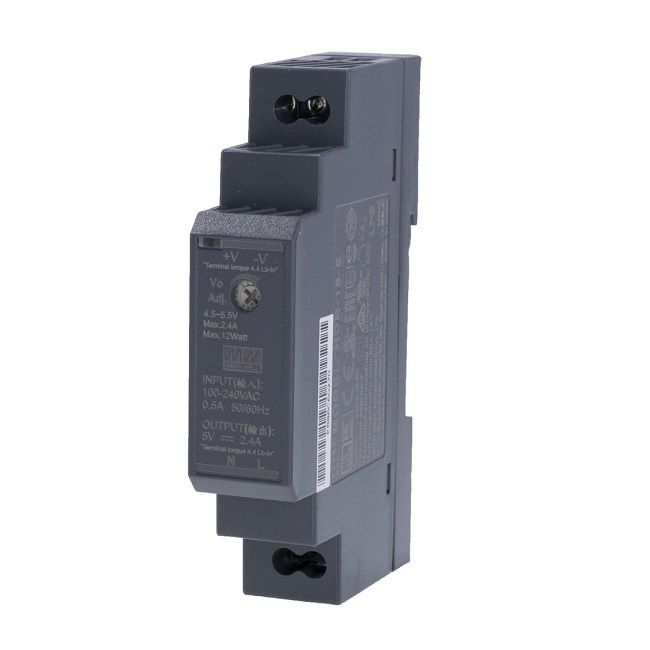 Bộ nguồn Meanwell HDR-15-5 (15W 5V 2.4A)