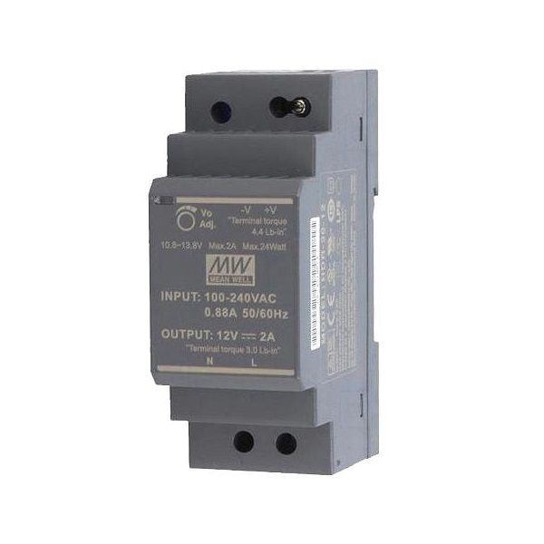 Bộ nguồn Meanwell HDR-30-12 (30W 12V 2A)