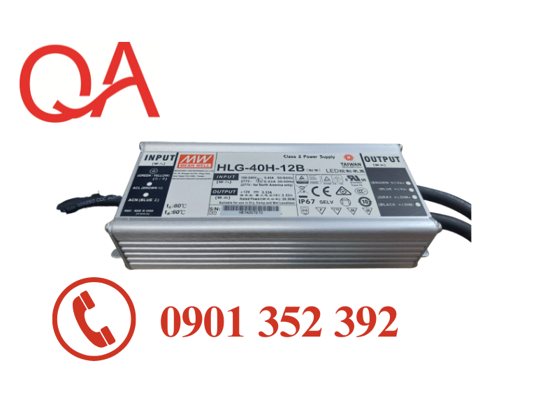 Bộ Nguồn Meanwell HLG-40H-12B