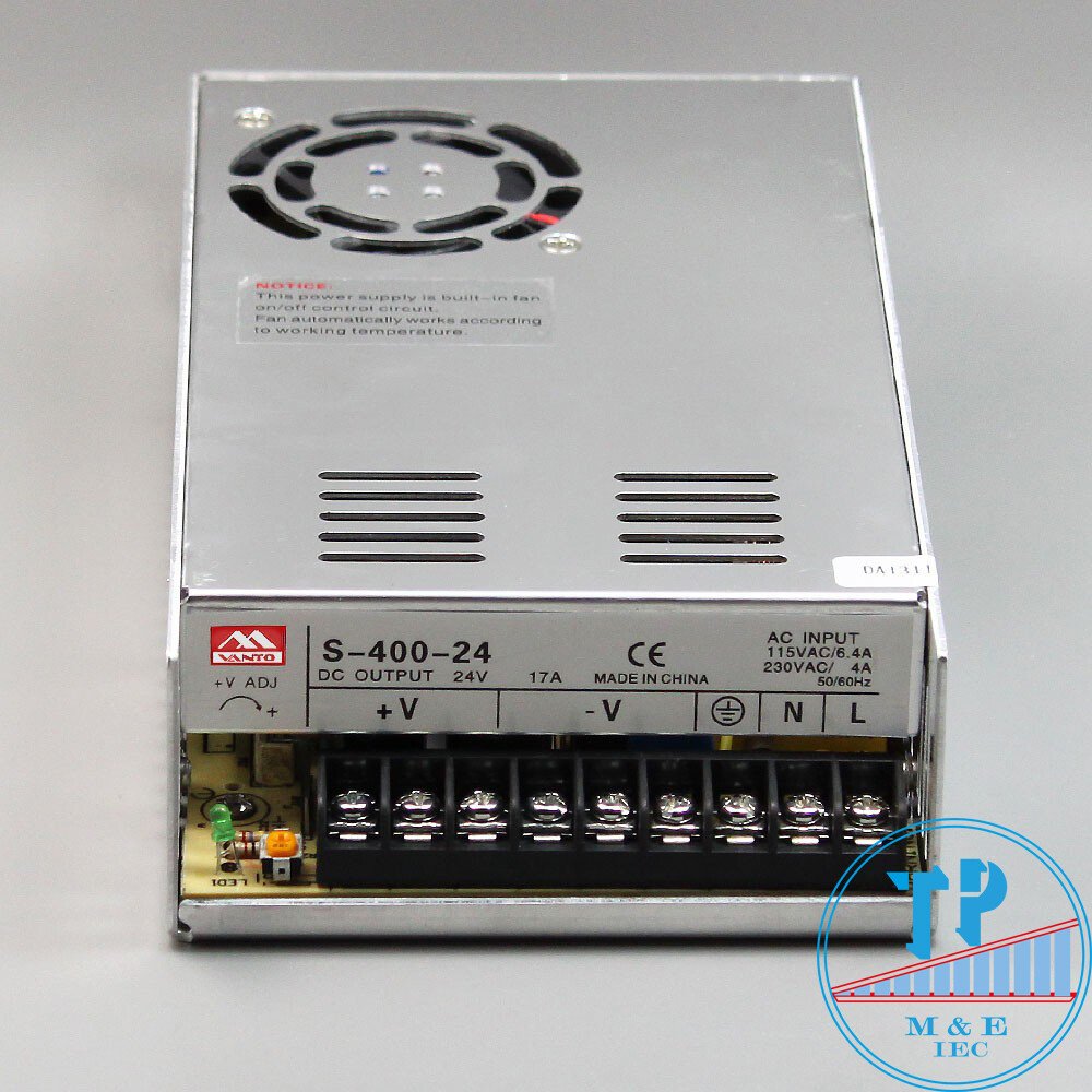 Bộ nguồn tổ ong 400W/24VDC/16A