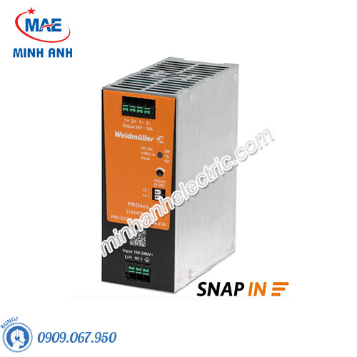 Bộ nguồn Weidmuller PRO ECO 240W 24V 10A II SI