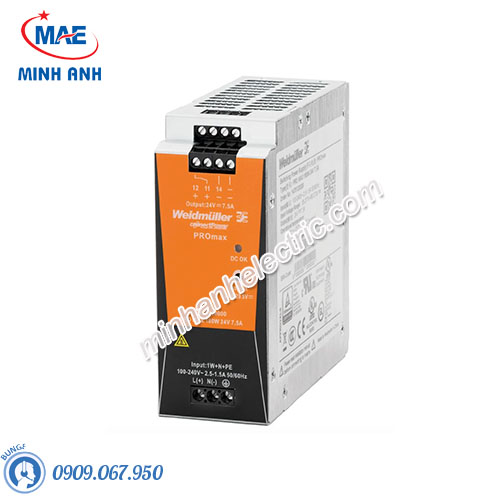 Bộ nguồn Weidmuller PRO MAX 180W 24V 7,5A