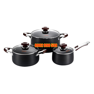 Bộ nồi canh hợp kim nhôm oxy hóa cứng Livina-Supor
